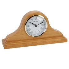 William Widdop Quartz Wooden Napoleon Mantel Clock W2671
