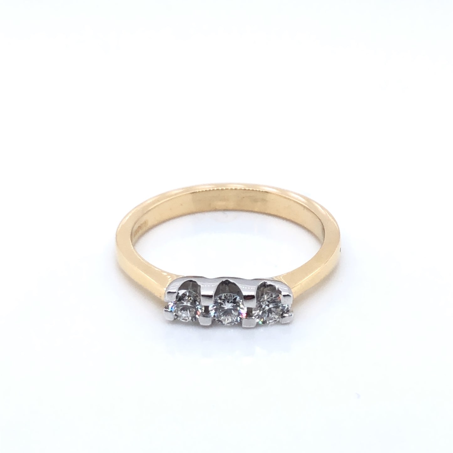 18ct Gold Diamond Trilogy 0.35ct Ring
