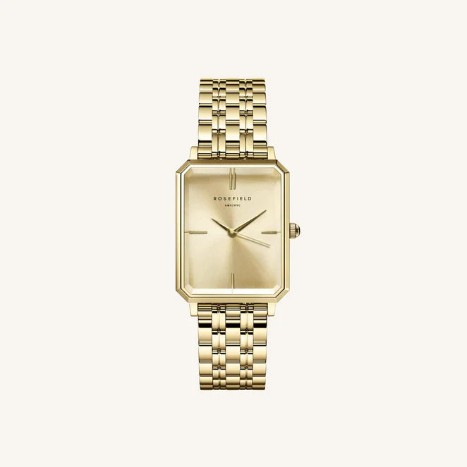 Rosefield Octagon Champagne Medium Watch OCGSG-O65