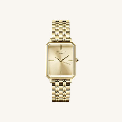Rosefield Octagon Champagne Medium Watch OCGSG-O65
