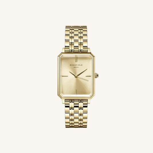 Rosefield Octagon Champagne Medium Watch OCGSG-O65