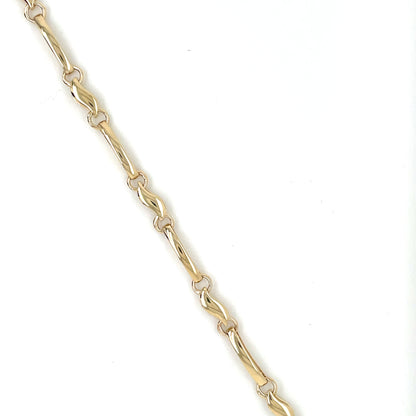 9ct Gold Long Link Bracelet GB419