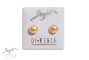 Di-Perle Freshwater Pearl Natural Bouton Stud Earrings 04672116