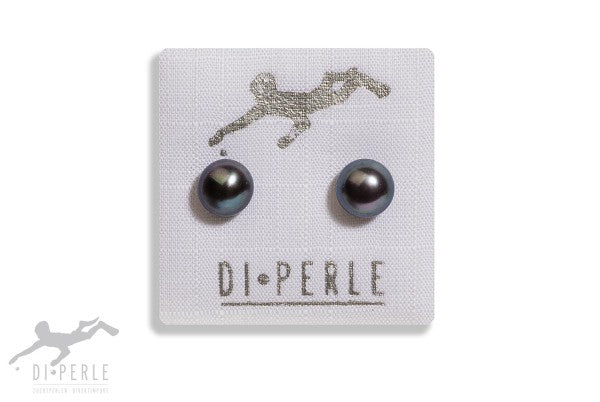 Di-Perle Freshwater Pearl Peacock Bouton Stud Earrings 04672118