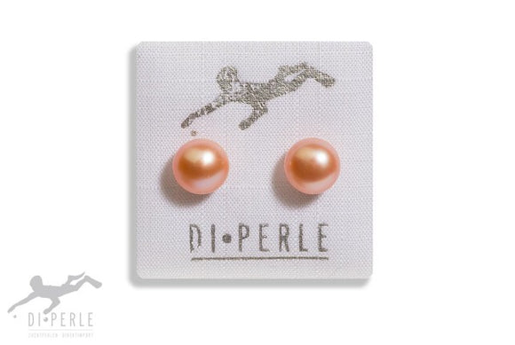 Di-Perle Freshwater Pearl Natural Bouton Stud Earrings 04782116