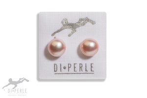 Di-Perle Freshwater Pearl Natural Bouton Stud Earrings 04892116