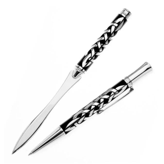 CELTIC BALLPOINT PEN AND LETTER OPENER SET 0715SG