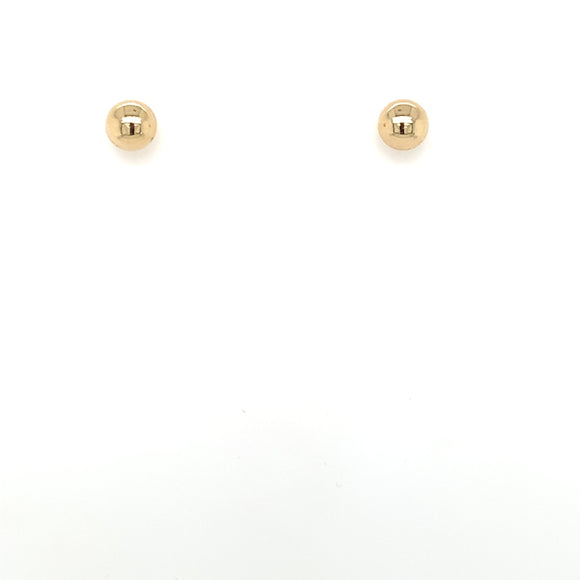 9ct Gold 5mm Ball Stud Earrings 10037