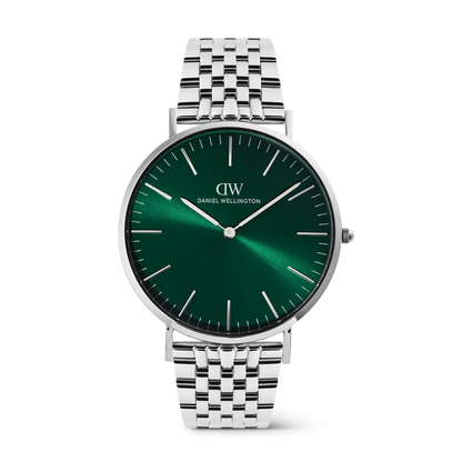 Daniel Wellington Classic 7-Link Emerald Silver Watch DW00101022