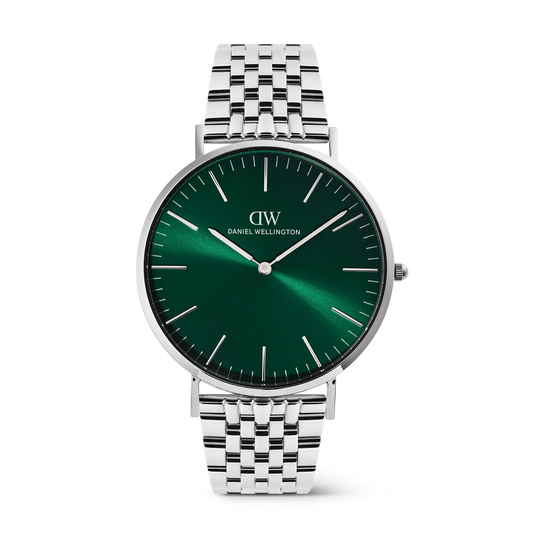 Daniel Wellington Classic 7-Link Emerald Silver Watch DW00101022