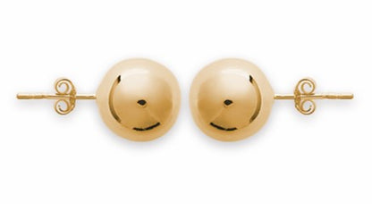 Amèlie 18ct Gold-Plated 12mm Ball Stud Earrings 102503212