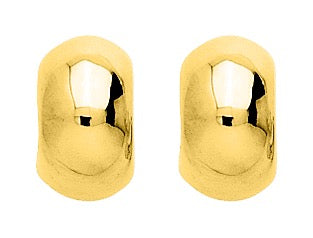 Bijoux D'Or 18ct Gold-Plated Half-hoop Earrings 105247