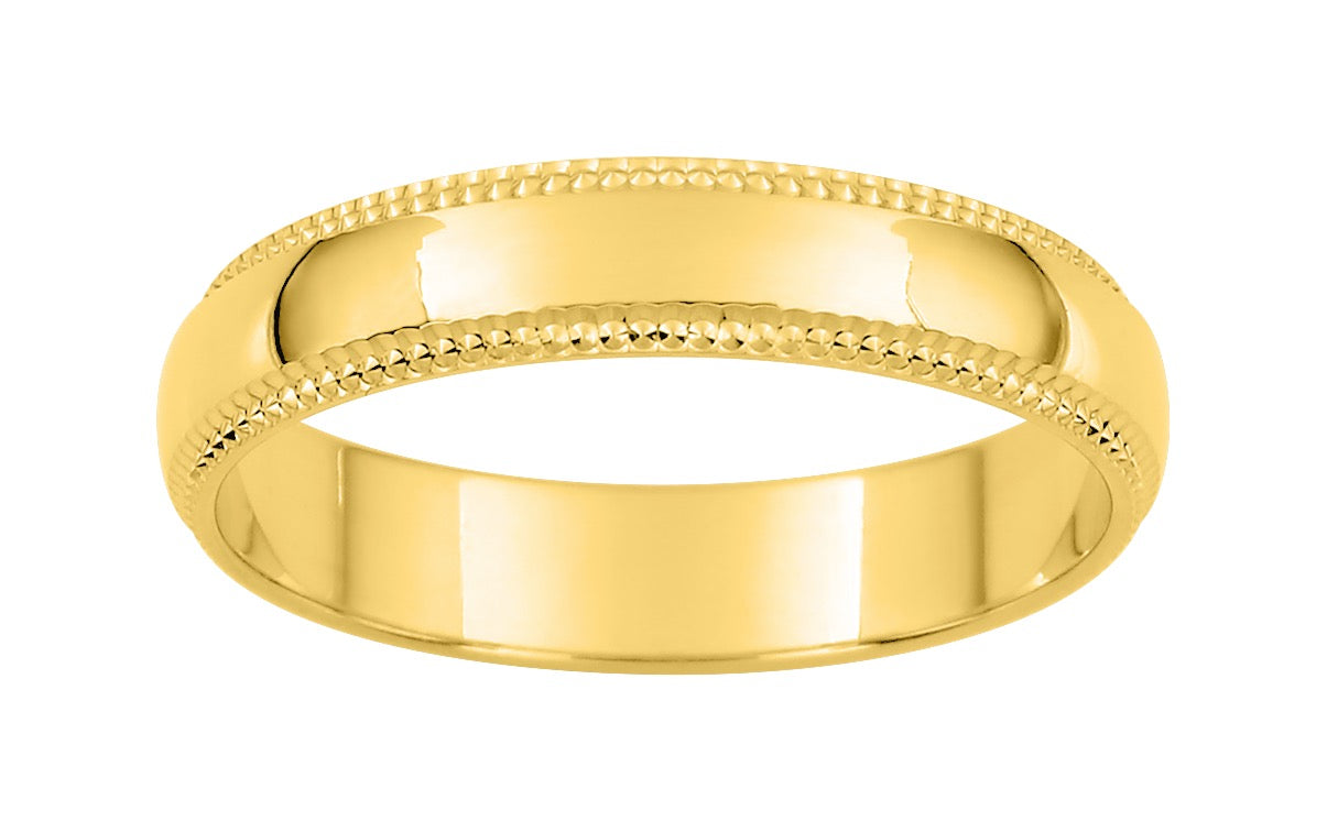 Bijoux D'Or 18ct Gold-Plated Men's Wedding Ring 107376