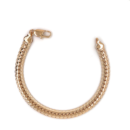 Amèlie 18ct Gold-Plated Curb Bracelet 11172018