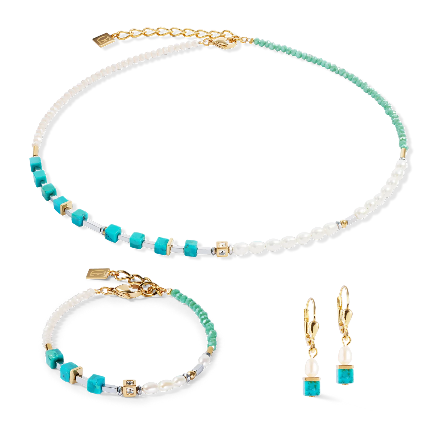 COEUR DE LION Bracelet Princess Fusion Pearls turquoise 1126300605