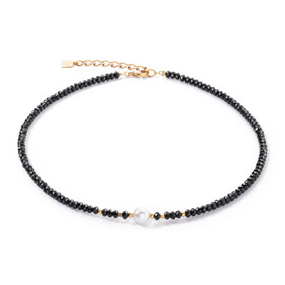 COEUR DE LION  Mystic Pearl necklace gold-black 1131101314