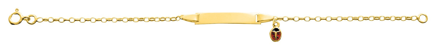 Bijoux D'Or 18ct Gold-Plated Child's Identity Bracelet 114104
