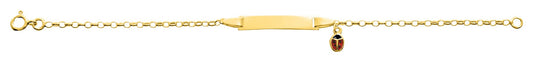 Bijoux D'Or 18ct Gold-Plated Child's Identity Bracelet 114104