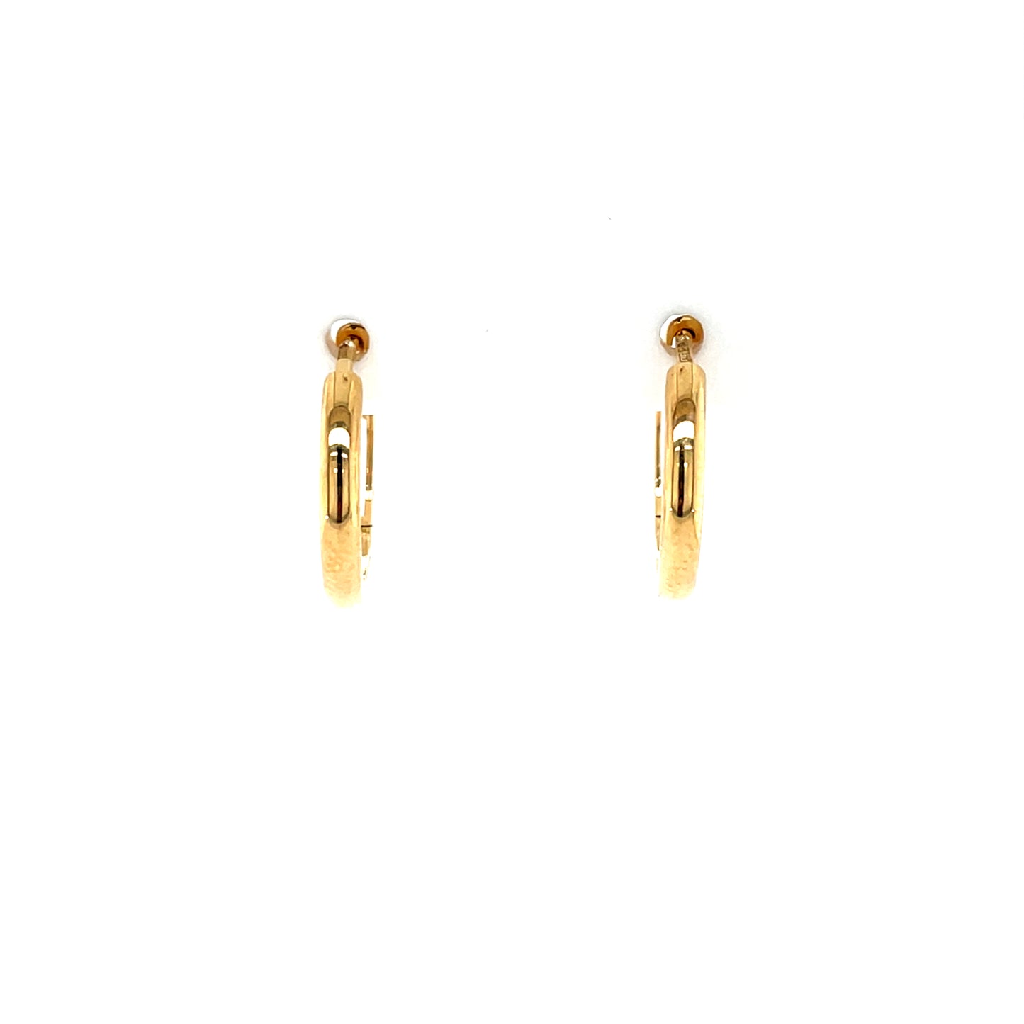 9ct Gold 15mm Huggie Earrings GE1034
