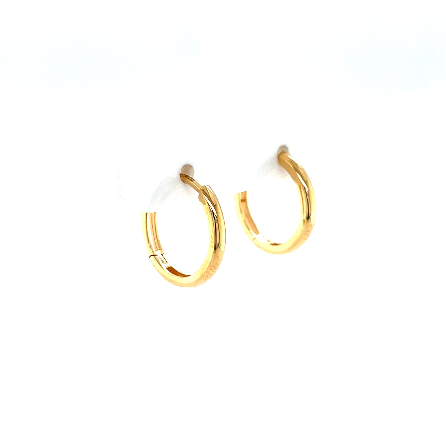9ct Gold 15mm Huggie Earrings GE1034