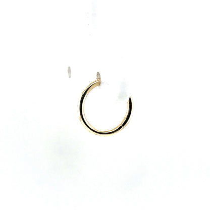 9ct Gold 10mm Hinged Heavy Sleeper Earring (Single) GE1076