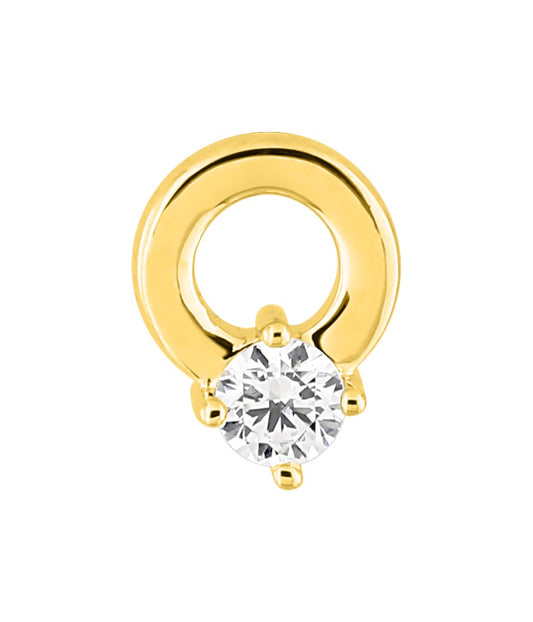 Bijoux D'Or 18ct Gold-Plated CZ Single Earring 135030.1U