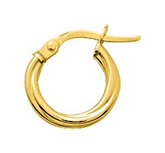 Bijoux D'Or 18ct Gold-Plated 12mm Single Hoop Earring 135138U