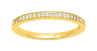 Bijoux D'Or 18ct Gold-Plated CZ Eternity Ring 137125.1