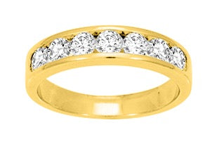 Bijoux D'Or 18ct Gold-Plated Channel CZ Eternity Ring 137284