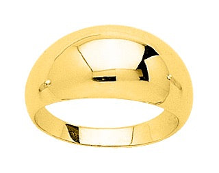 Bijoux D'Or 18ct Gold-Plated Domed Ring 137525