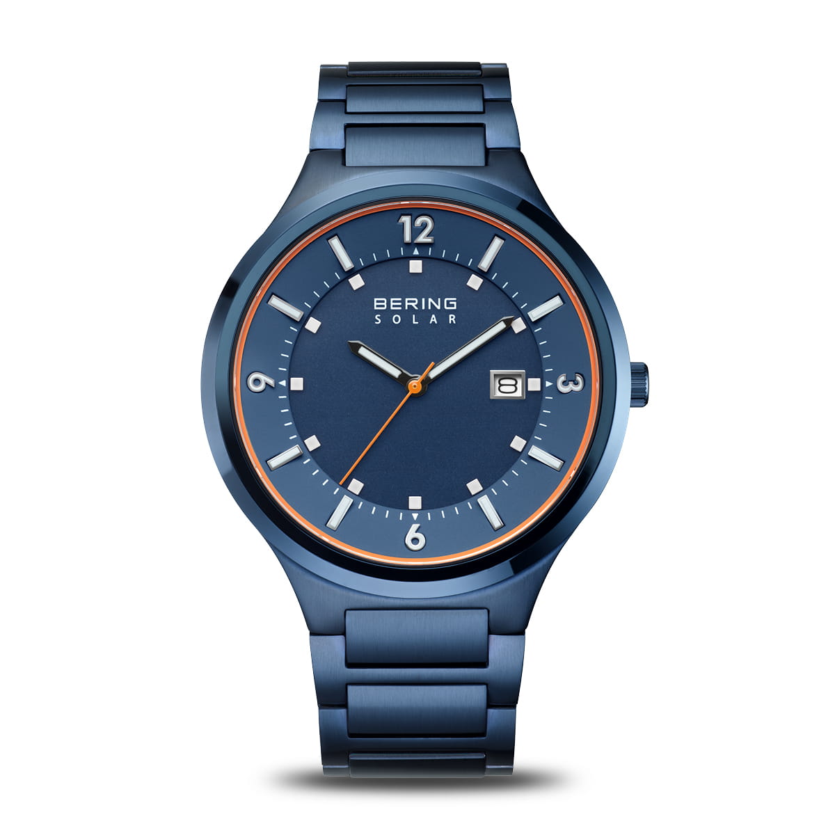 Bering Men's Solar | polished/brushed blue | 14442-797