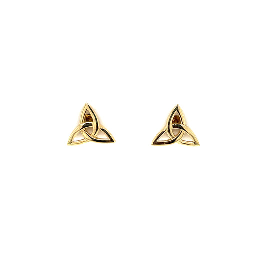 9ct Gold Trinity Knot Stud Earrings GE1032