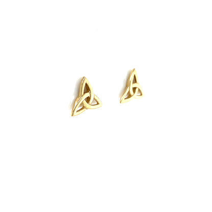 9ct Gold Trinity Knot Stud Earrings GE1032