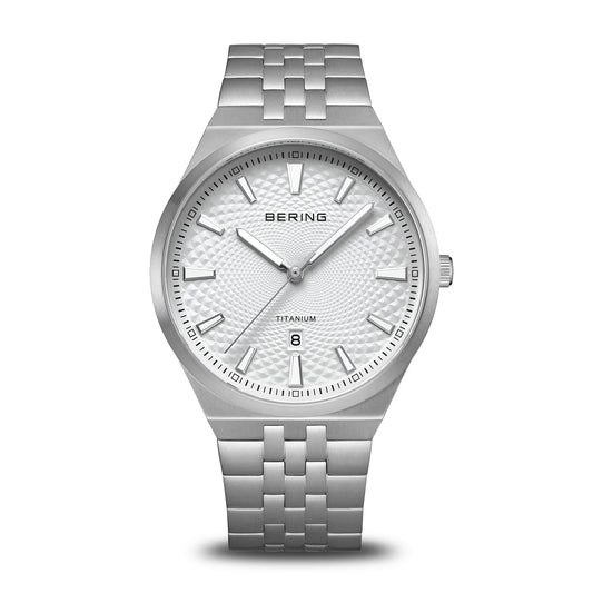 Bering Men's Bracelet Watch Titanium | brushed grey | 16141-704