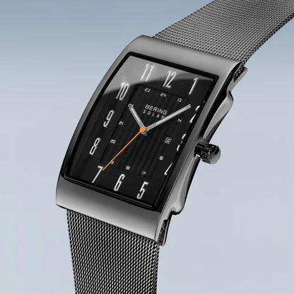 Bering Men's Solar | polished grey | 16433-377 Bracelet Watch