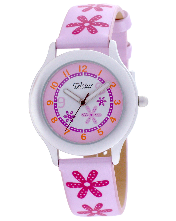 Telstar Girl's Watch Pink Floral Watch 1684