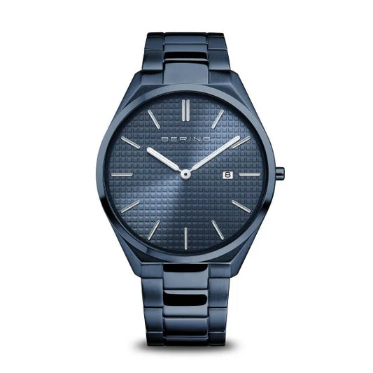 Bering Men's Ultra Slim | polished/brushed blue | 17240-797 Bracelet Watch