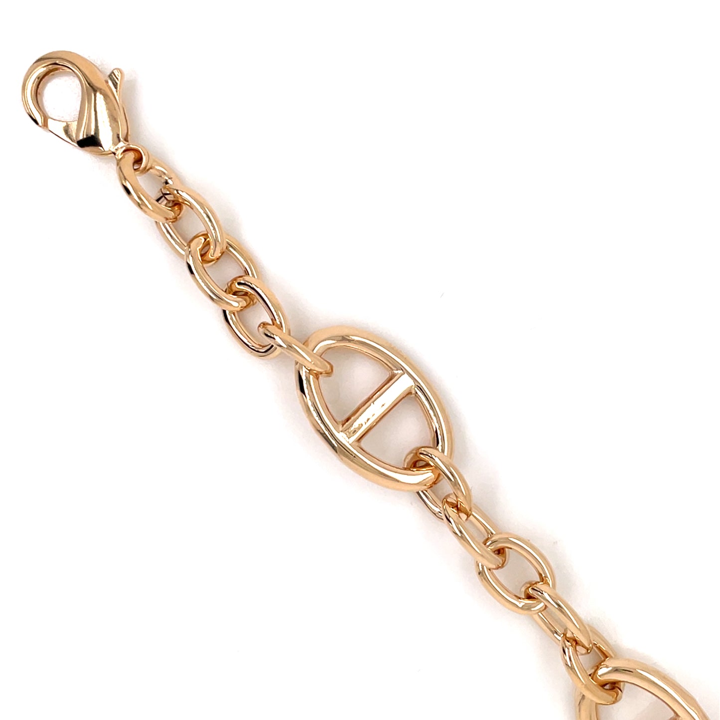 Amèlie 18ct Gold-Plated 20cm Anchor Link Bracelet 19210220