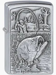 Zippo Chrome Bass Fishing Windproof Lighter 2000407