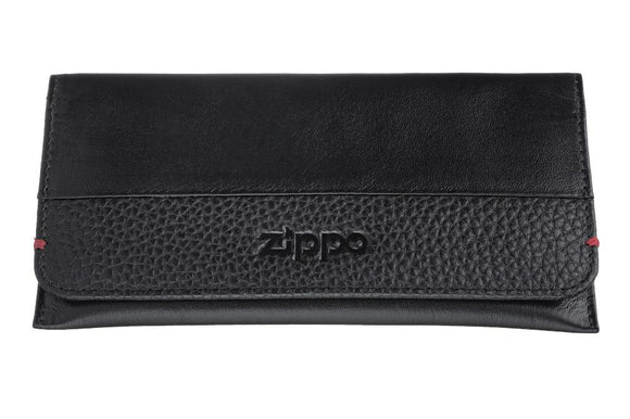 Zippo Black Nappa Bi-fold Tobacco Pouch 2006058
