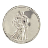 Wedding Coin Bride & Groom Silver Plated SP1000