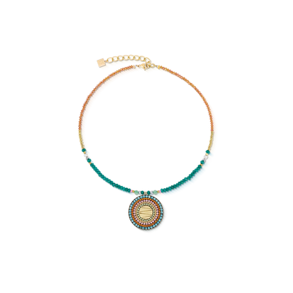 COEUR DE LION  Necklace Amulet Modern Future gold multicolour Boho 2036101583