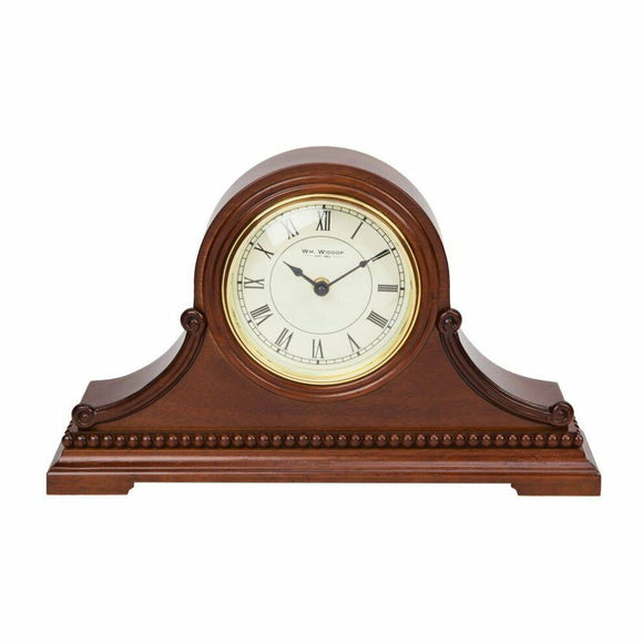 Wm Widdop Quartz Napoleon Wooden Mantle Clock