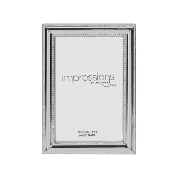 Silver Plated Beaded 5 x 7 inch Photo Frame