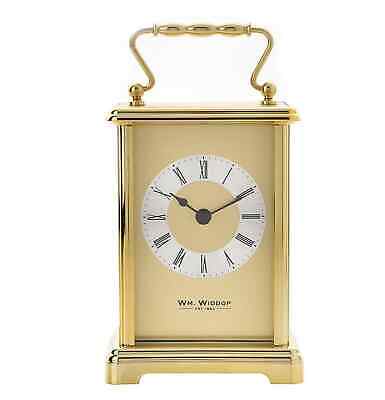 Wm Widdop Gilt Quartz Carriage Clock 21-4306