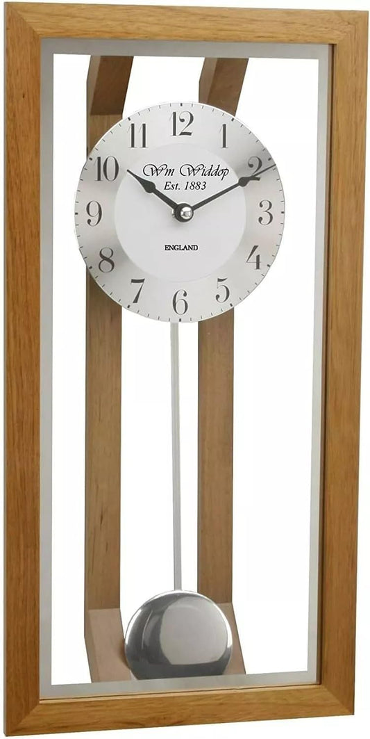 Widdop Oak Framed Pendulum Wall Clock 21-6528