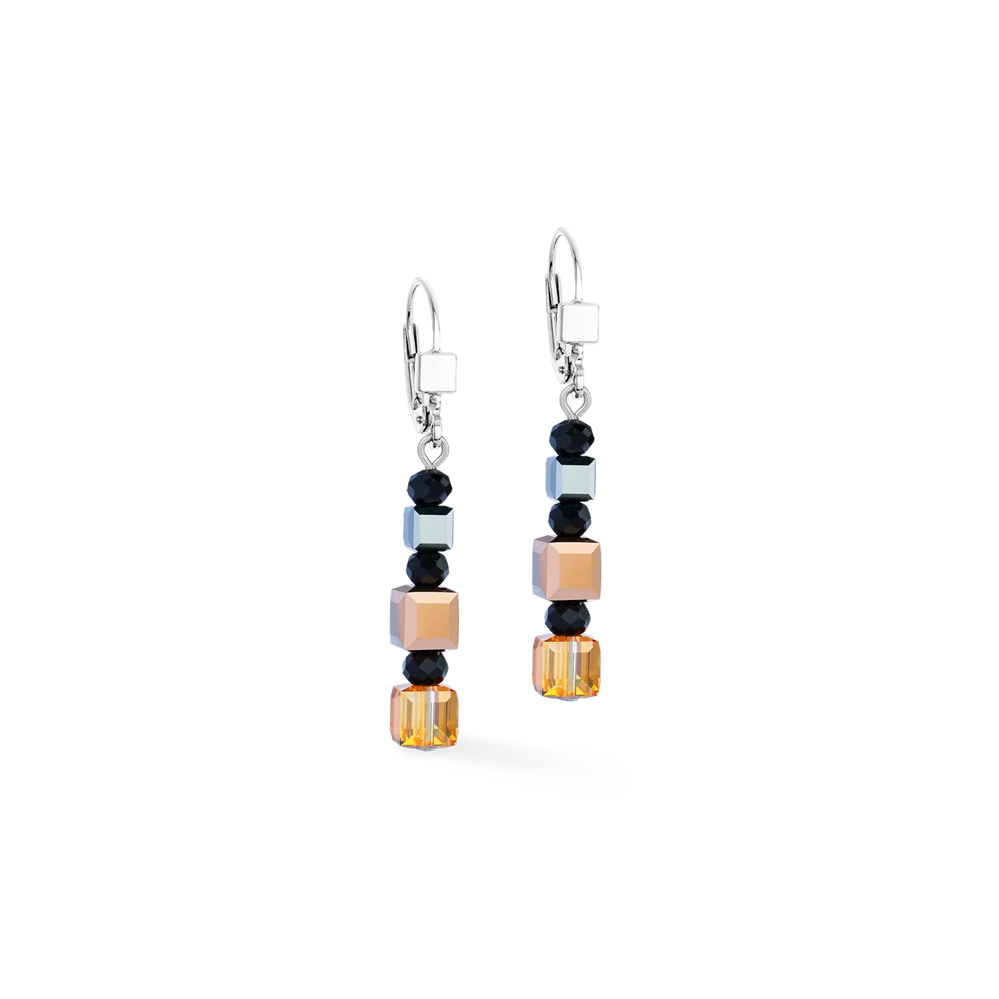 COEUR DE LION GeoCUBE® Precious Nature earrings tricolour 2101201633