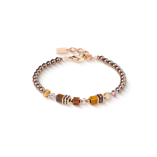 COEUR DE LION Bracelet Princess Earth Glow rose gold-brown 2103301100