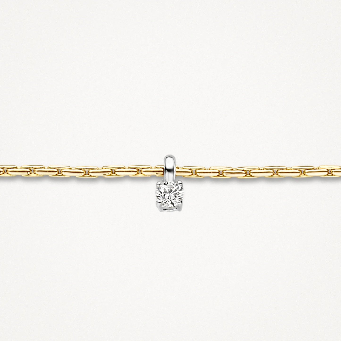 Blush Bracelet 2156YZI - 14k Gold and White Gold with Zirconia