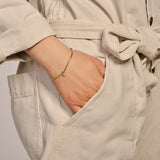 Blush Bracelet 2156YZI - 14k Gold and White Gold with Zirconia